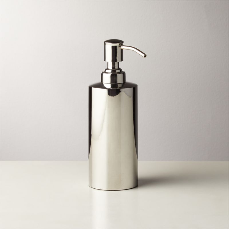 Elton Polished Stainless Steel Soap Pump + Reviews | CB2