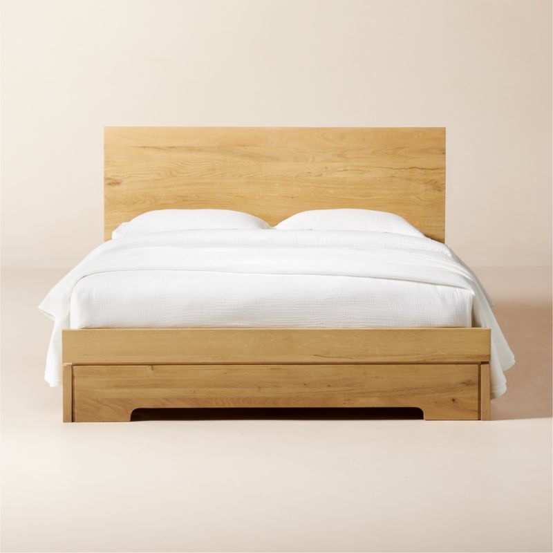 Elwood White Oak Queen Bed by Lawson-Fenning - image 0 of 7