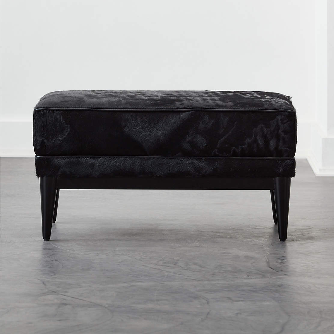 Tufted Ottoman + Reviews CB2