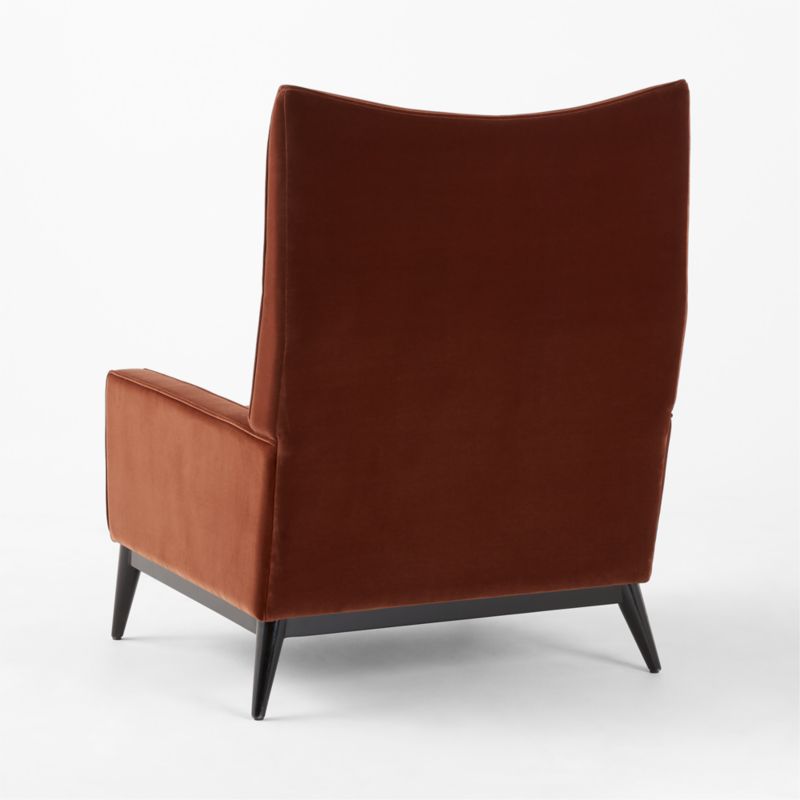 Embassy Bronze Brown Velvet Lounge Chair Model 314 by Paul McCobb - image 7 of 9