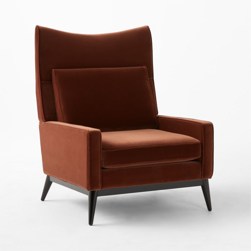 Embassy Bronze Brown Velvet Lounge Chair Model 314 by Paul McCobb - image 5 of 9