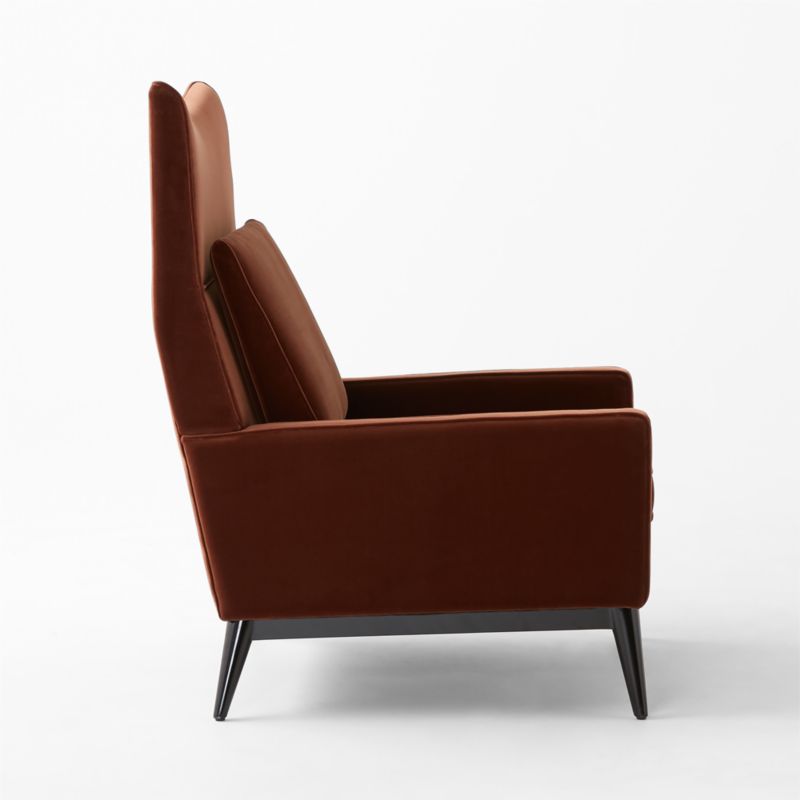 Embassy Bronze Brown Velvet Lounge Chair Model 314 by Paul McCobb - image 6 of 9