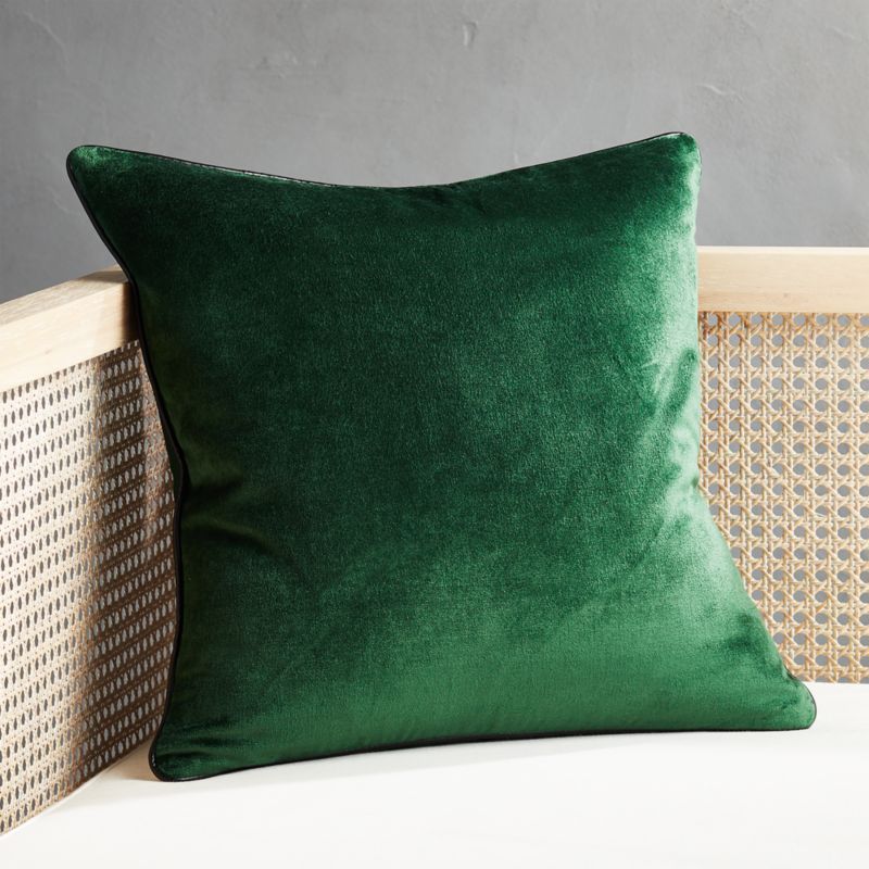 green throw pillows