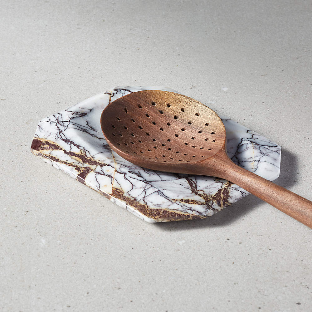 White Modern Marble Spoon Rest - Hudson Grace