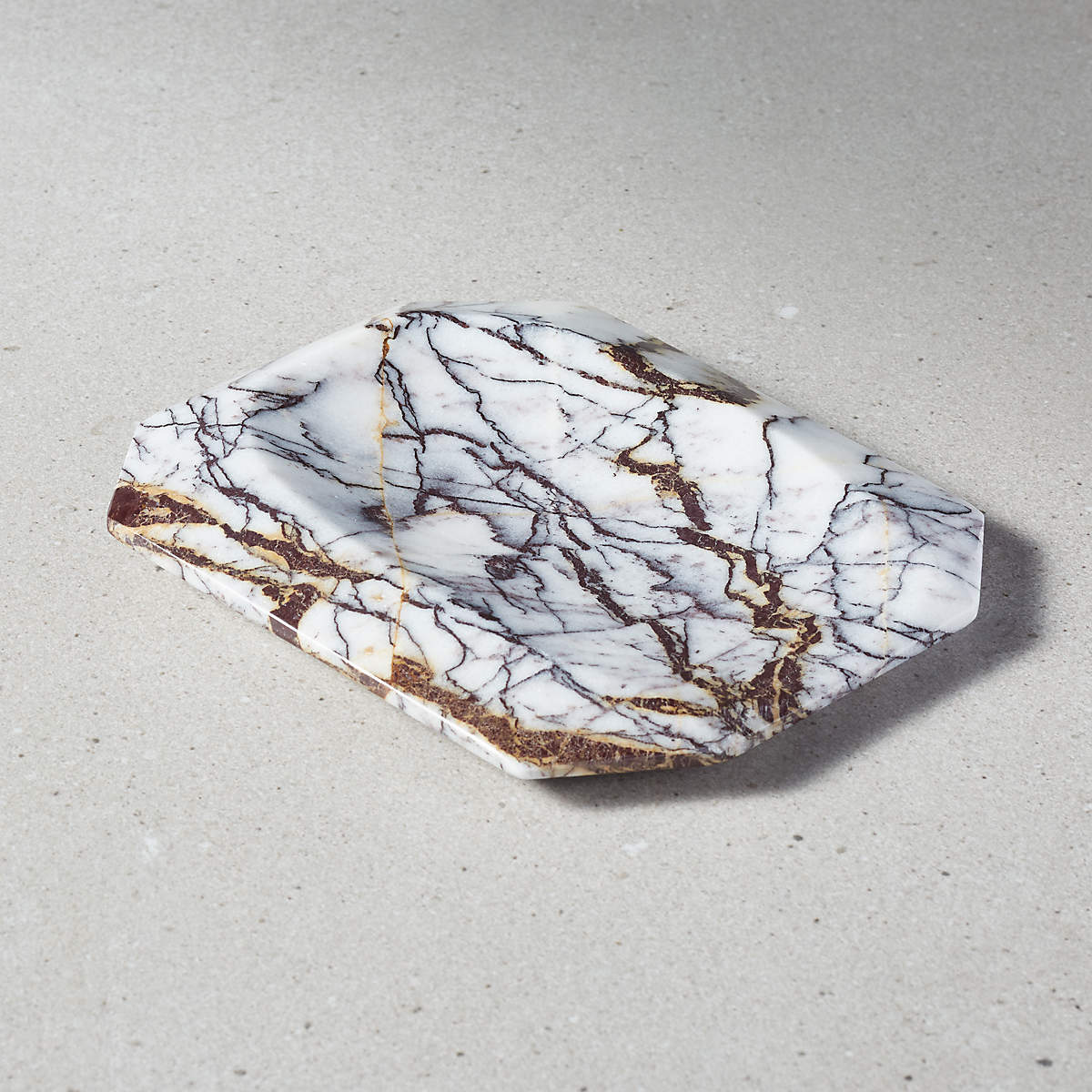 Emerald Cut Marble Spoon Rest