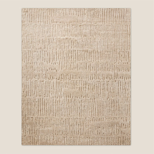 Emerson Hand-Knotted Taupe New Zealand Wool Area Rug 9'x12'