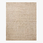 Emerson Hand-Knotted Taupe New Zealand Wool Area Rug 8'x10'