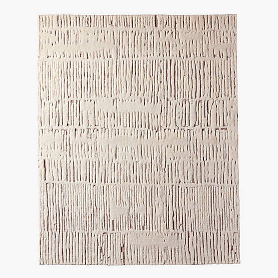 Emerson Hand-Knotted Warm White New Zealand Wool Area Rug 10'x14'