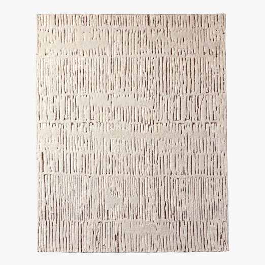 Emerson Hand-Knotted Warm White New Zealand Wool Area Rug