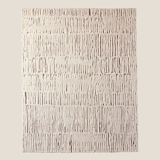 Emerson Hand-Knotted Warm White New Zealand Wool Area Rug 10'x14'