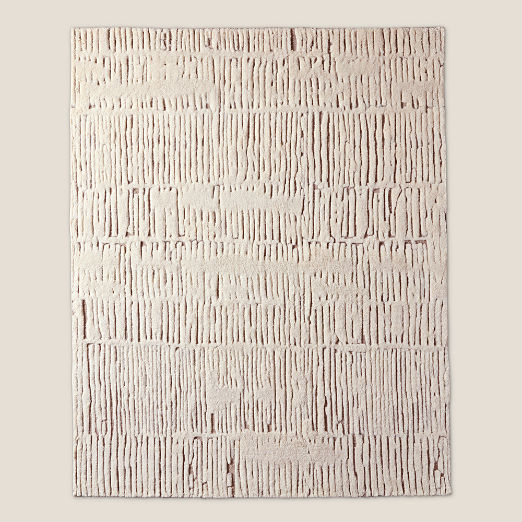 Emerson Hand-Knotted Warm White New Zealand Wool Area Rug 10'x14'