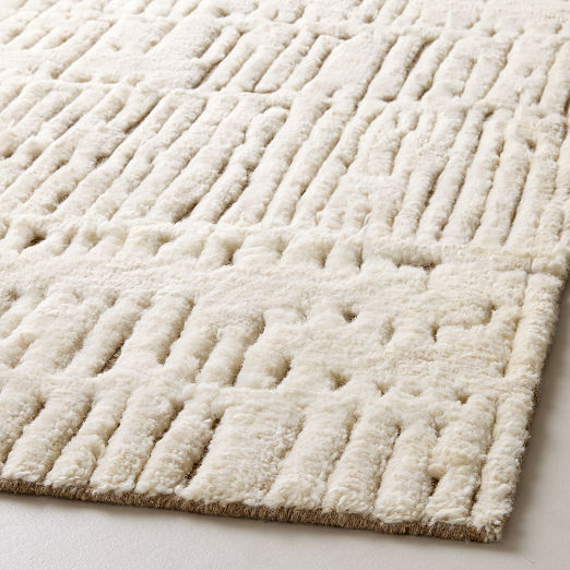 Emerson Hand-Knotted Warm White New Zealand Wool Area Rug