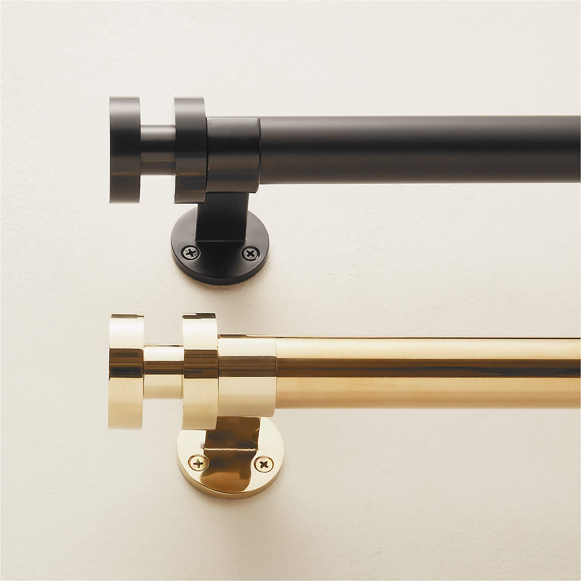 Emery Modern Single Curtain Rods CB2 Canada