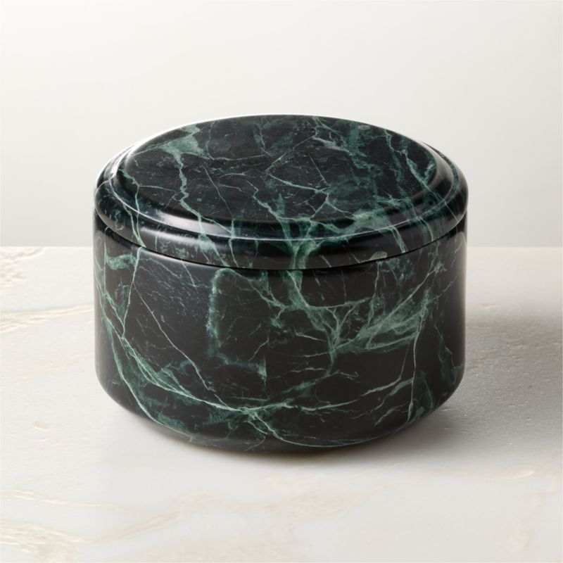 Emil Round Green Spider Marble Box - image 4 of 5