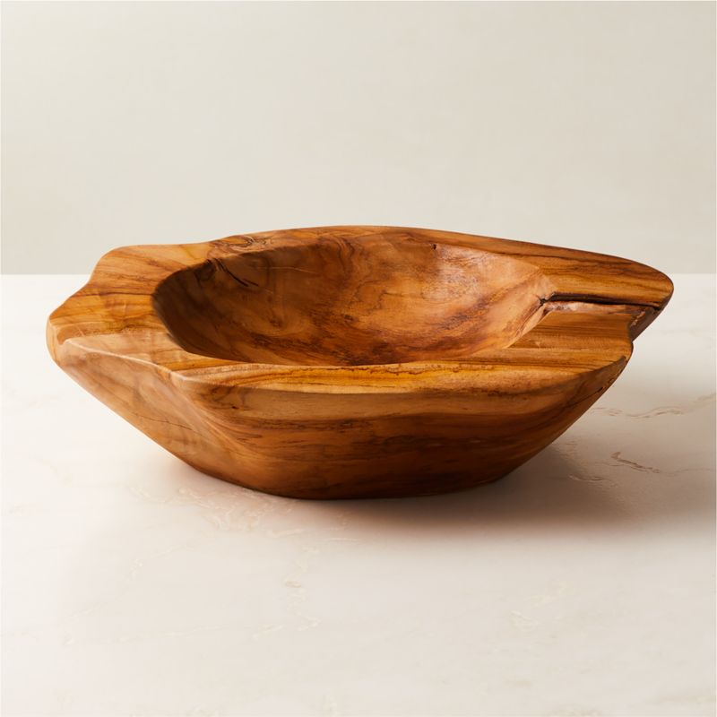 Emmett Natural Teak Decorative Bowl Large - image 0 of 7