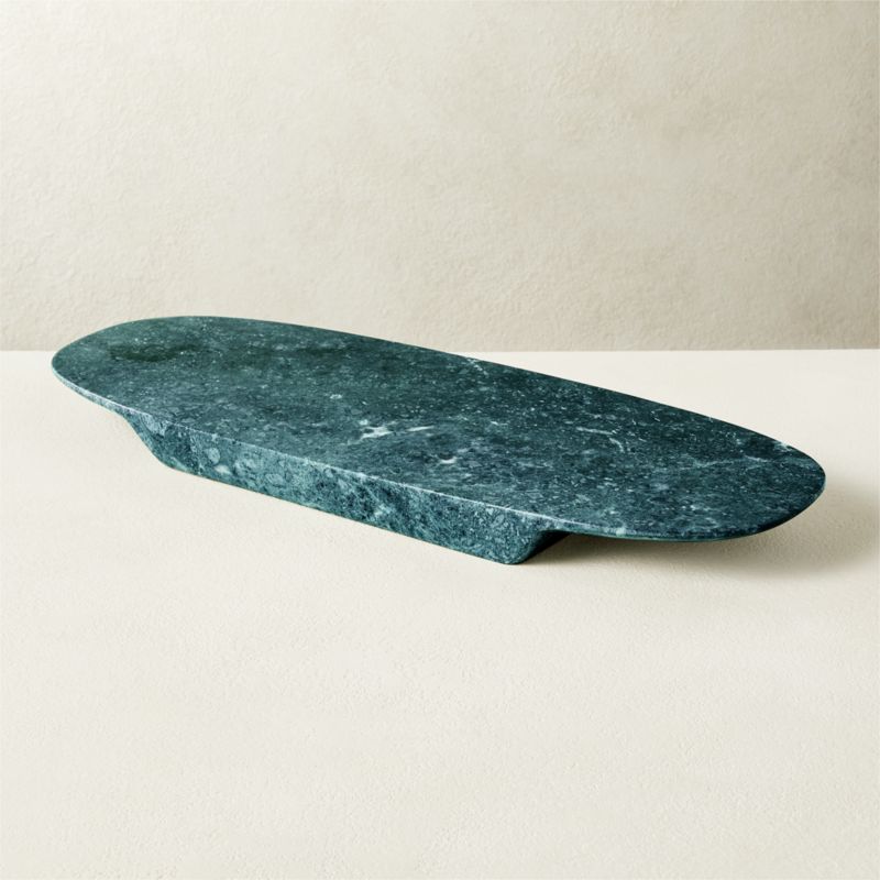 Emmy Green Marble Server - image 0 of 5