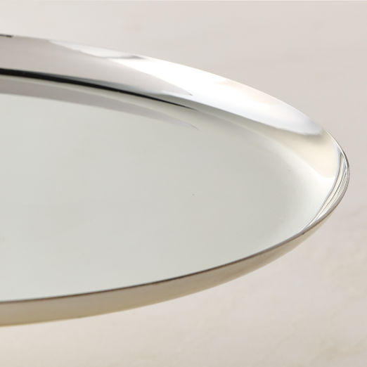 Emporia Round Stainless Steel Pedestal Serving Platter