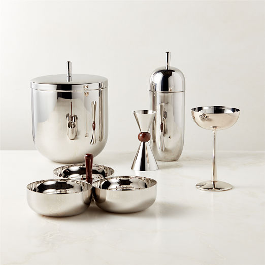 Kalman Polished Stainless Steel Serving Bowl Trio