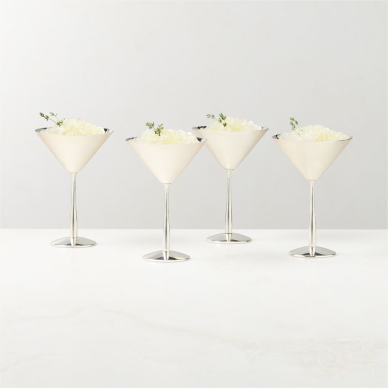 View Emporia Stainless Steel Martini Glasses Set of 4 details