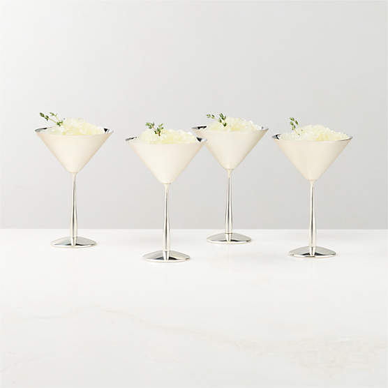 Emporia Stainless Steel Martini Glasses Set of 4
