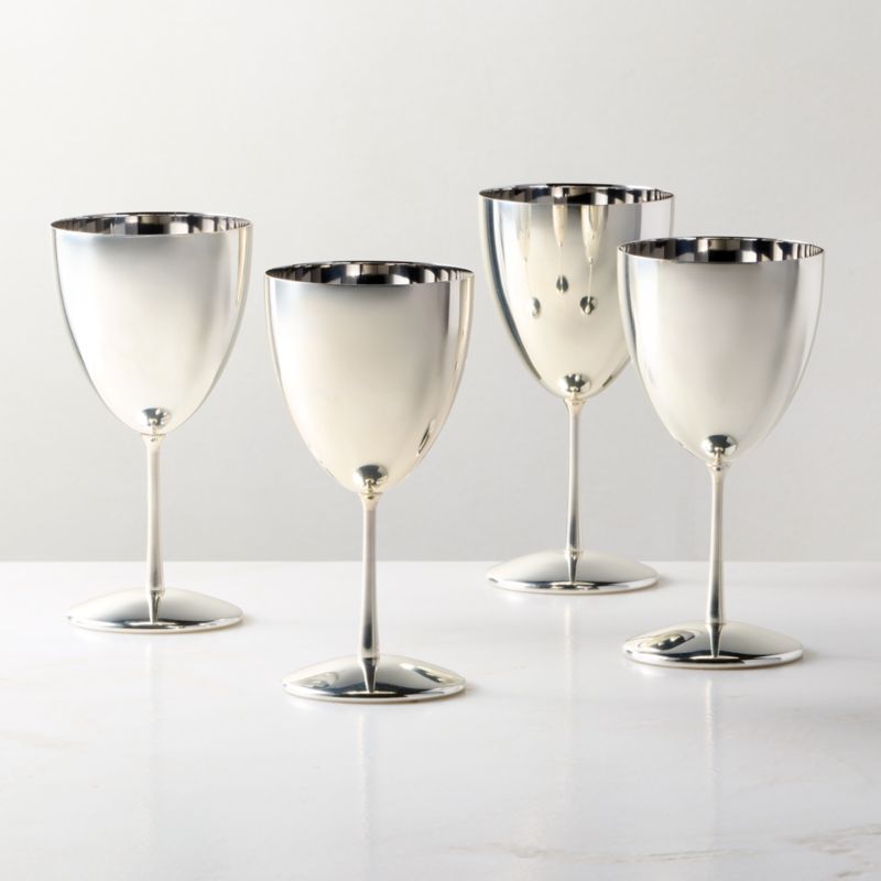 Emporia Stainless Steel Nick & Nora Glasses Set of 4 - image 2 of 4