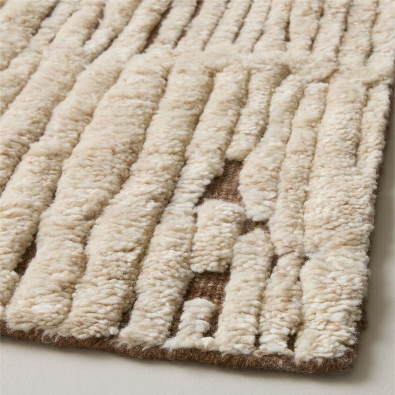Emerson Hand-Knotted Camel with Cream New Zealand Wool Area Rug 8'x10' - image 1 of 4