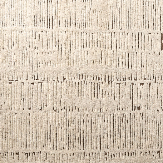 Emerson Hand-Knotted Camel with Cream New Zealand Wool Rug Swatch 12"x12"