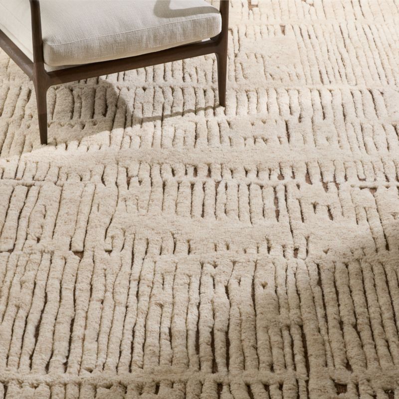 Emerson Hand-Knotted Camel with Cream New Zealand Wool Area Rug 8'x10' - image 2 of 4