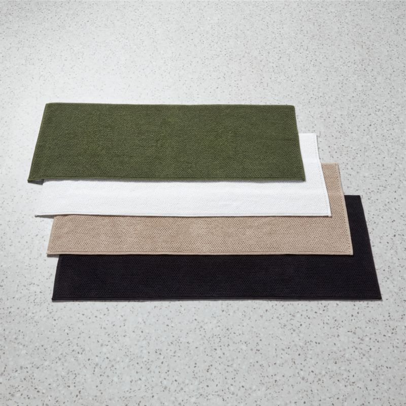 Arlow Organic Cotton Green Bath Runner Rug 24"x60" - image 3 of 4