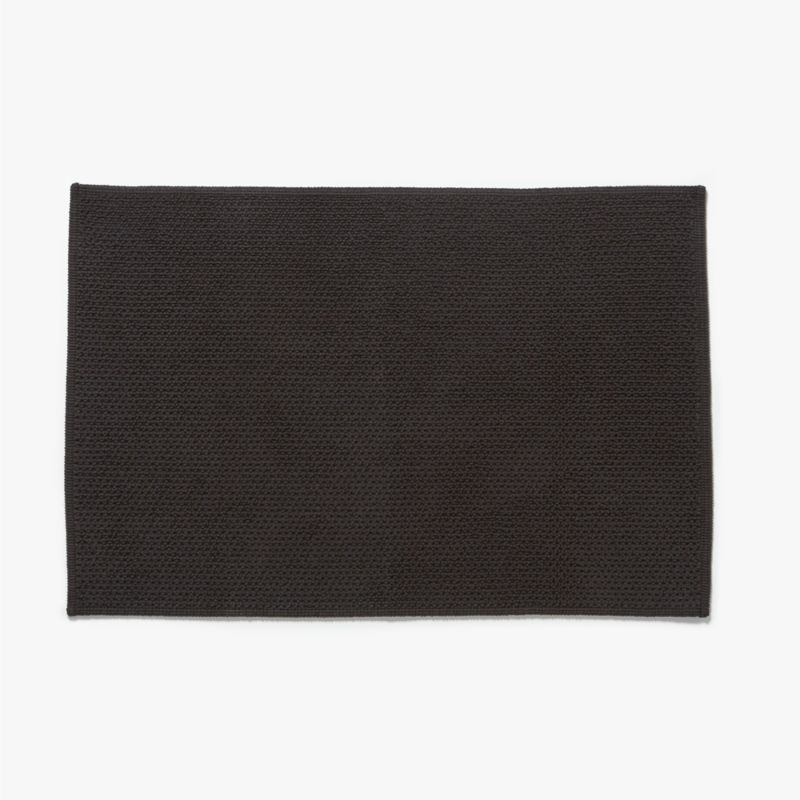 View En Pointe Black Bath Mat 24"x36" details