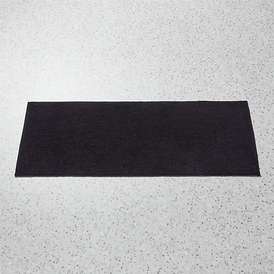 Arlow Organic Cotton Black Bath Runner Rug 24"x60"