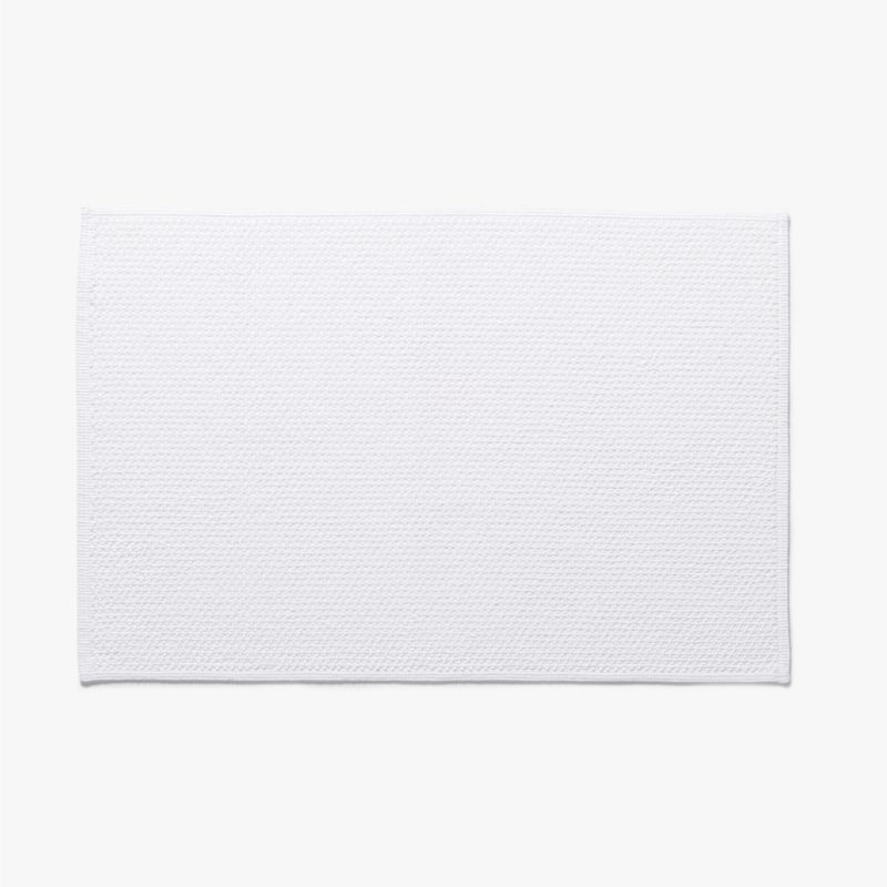 View En Pointe White Bath Mat 24"x36" details