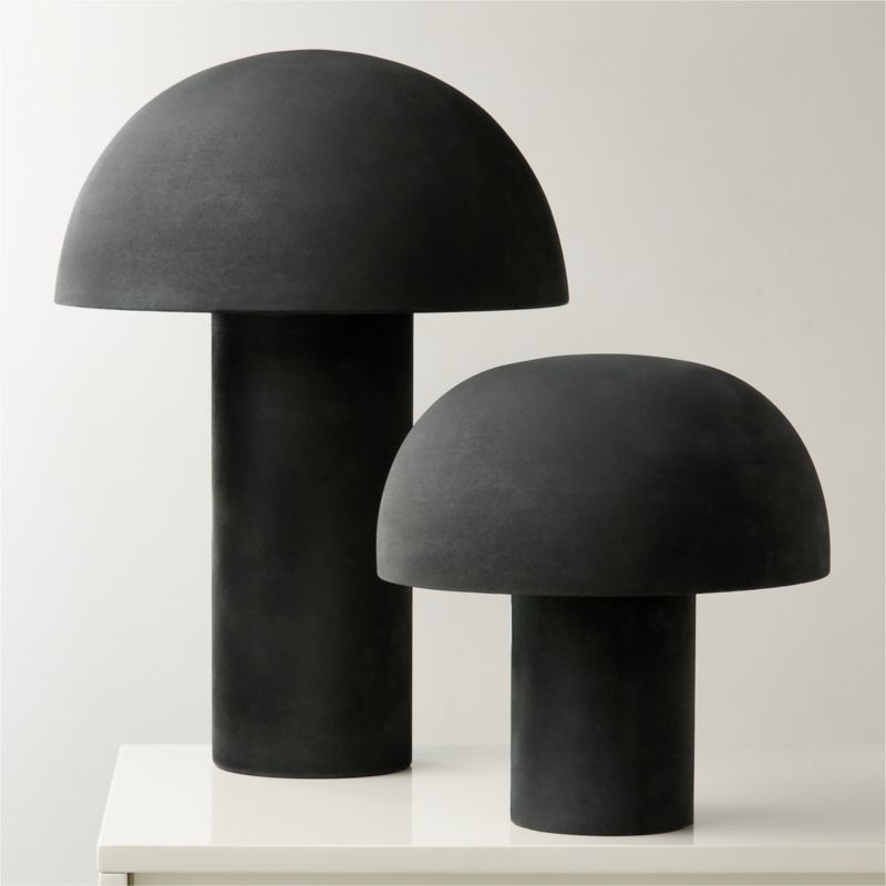 Enoki Mini Black Dome Table Lamp - image 3 of 6