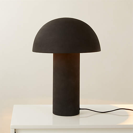 Enoki Black Dome Table Lamp