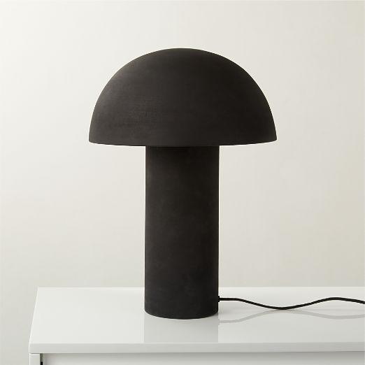 Enoki Black Dome Table Lamp