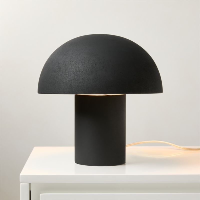 Enoki Mini Black Dome Table Lamp - image 0 of 6