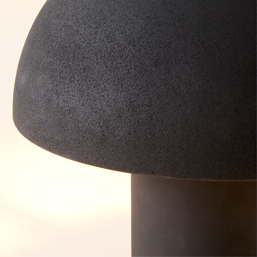 Enoki Mini Black Dome Table Lamp