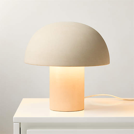 Enoki Mini Natural Dome Table Lamp