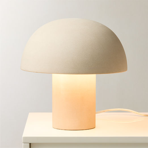 Enoki Mini Natural Dome Table Lamp