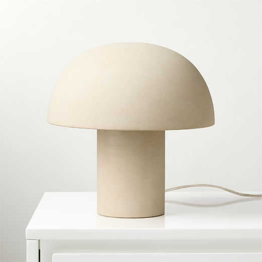 Enoki Mini Natural Dome Table Lamp