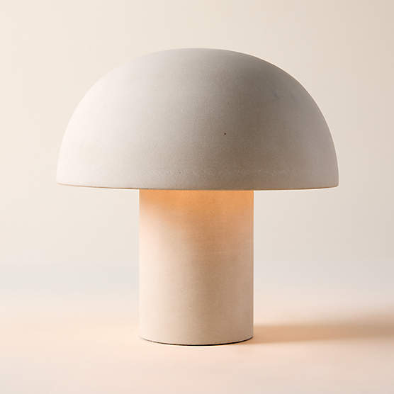 Enoki Mini Natural Dome Table Lamp