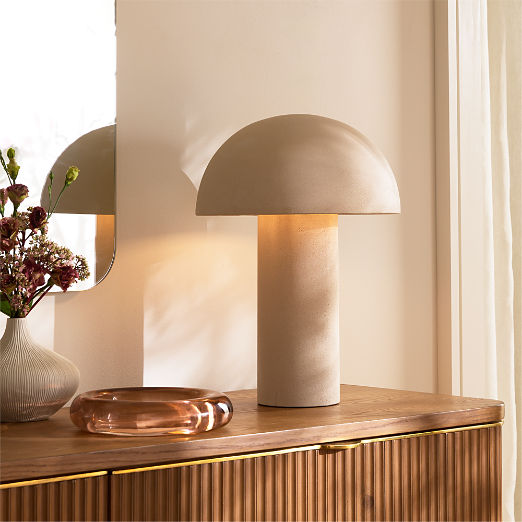 Enoki Natural Dome Table Lamp