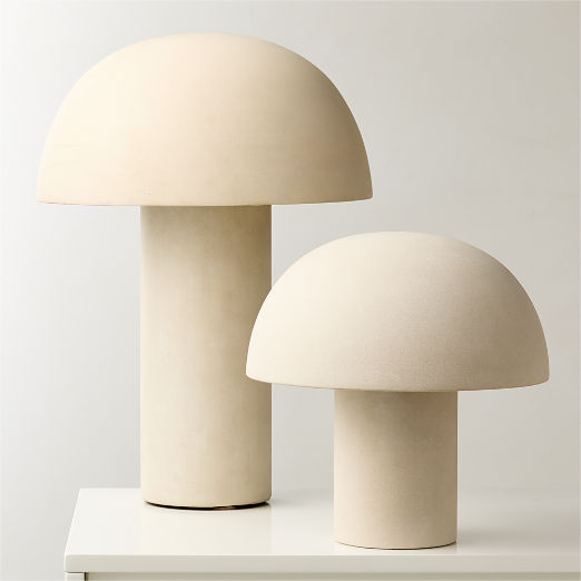 Enoki Mini Natural Dome Table Lamp