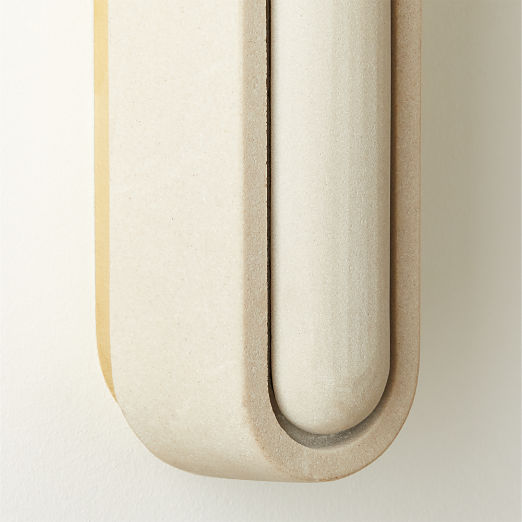 Enoki Sandstone Wall Sconce 24" Set of 2