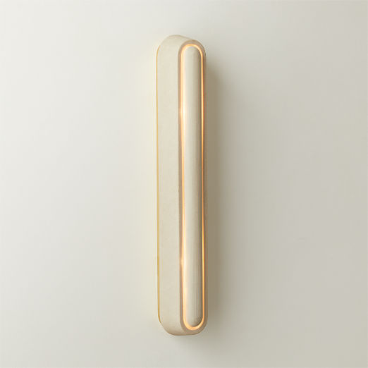 Enoki Sandstone Wall Sconce 24" Set of 2