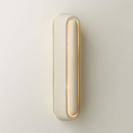 Enoki Sandstone Wall Sconce 16" Set of 2