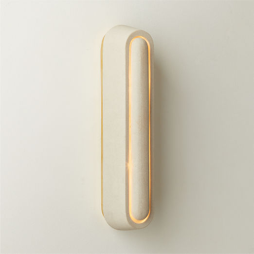 Enoki Sandstone Wall Sconce 16" Set of 2