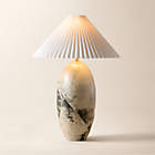 Senza White Glass Table Lamp