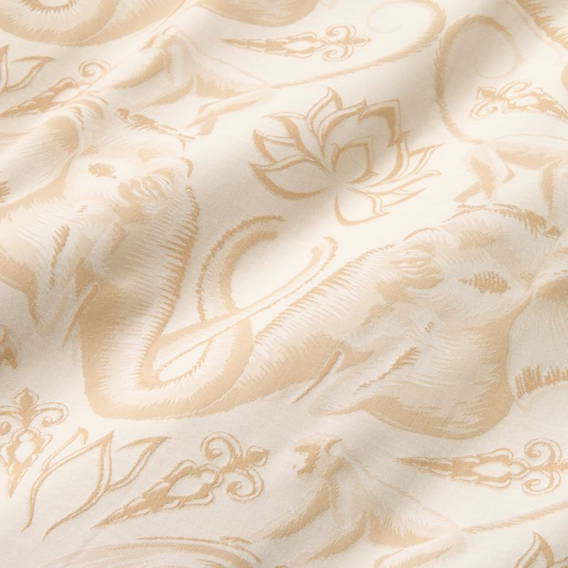 Entwined Elephants Natural Standard Shams Set of 2 - The White Lotus - image 6 of 6