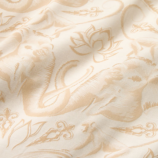 Entwined Elephants Natural King Shams Set of 2 - The White Lotus